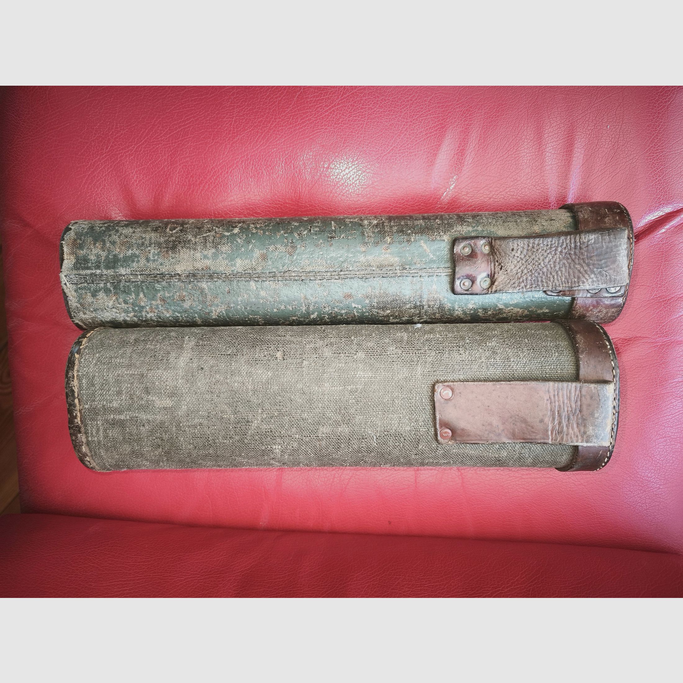 2 étuis pour lunette de tir lunette Goerz Oigee Berlin ZF lunette 1WK 2WK WW2 WK2 WK1Wehrmacht