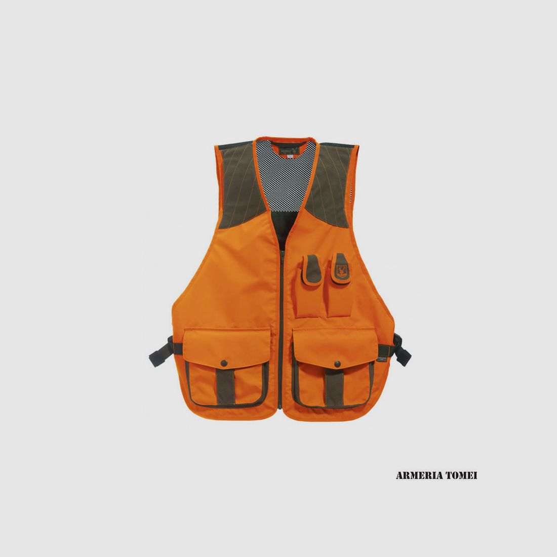 RISERVA – HUNTING VEST WILD BOAR FLUORESCENT ORANGE, image 1 of 6