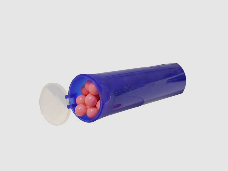 Paintball Speedloader 140er blau 1 StĂĽck + mit ca. 140 Porno Paintballs Kaliber .68
