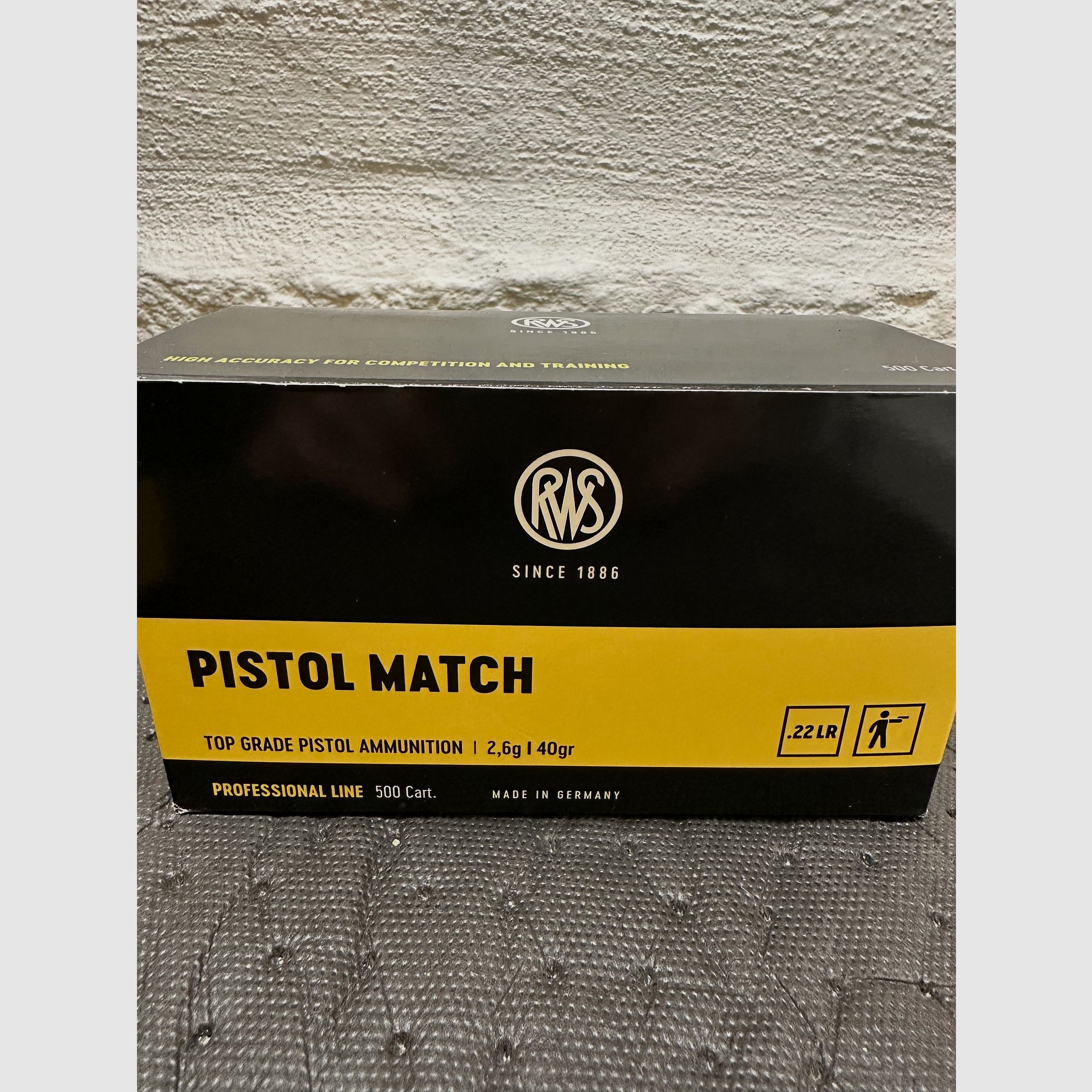 RWS Pistol Match, 2.6g, 40gr, Cal .22Lr