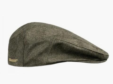 GORRA BLASER HERREN VINTAGE FLAT CAP OLIVE MELANGE BLACK 122060-136/658