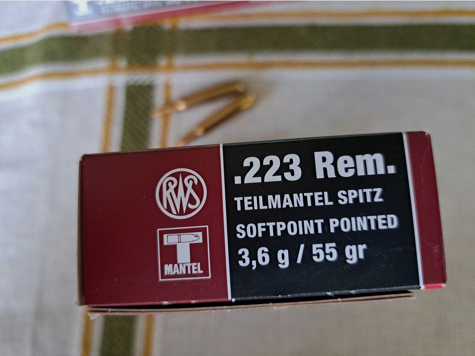 RWS .223 Rem Teilmantel Spitz 3,6g/55gr