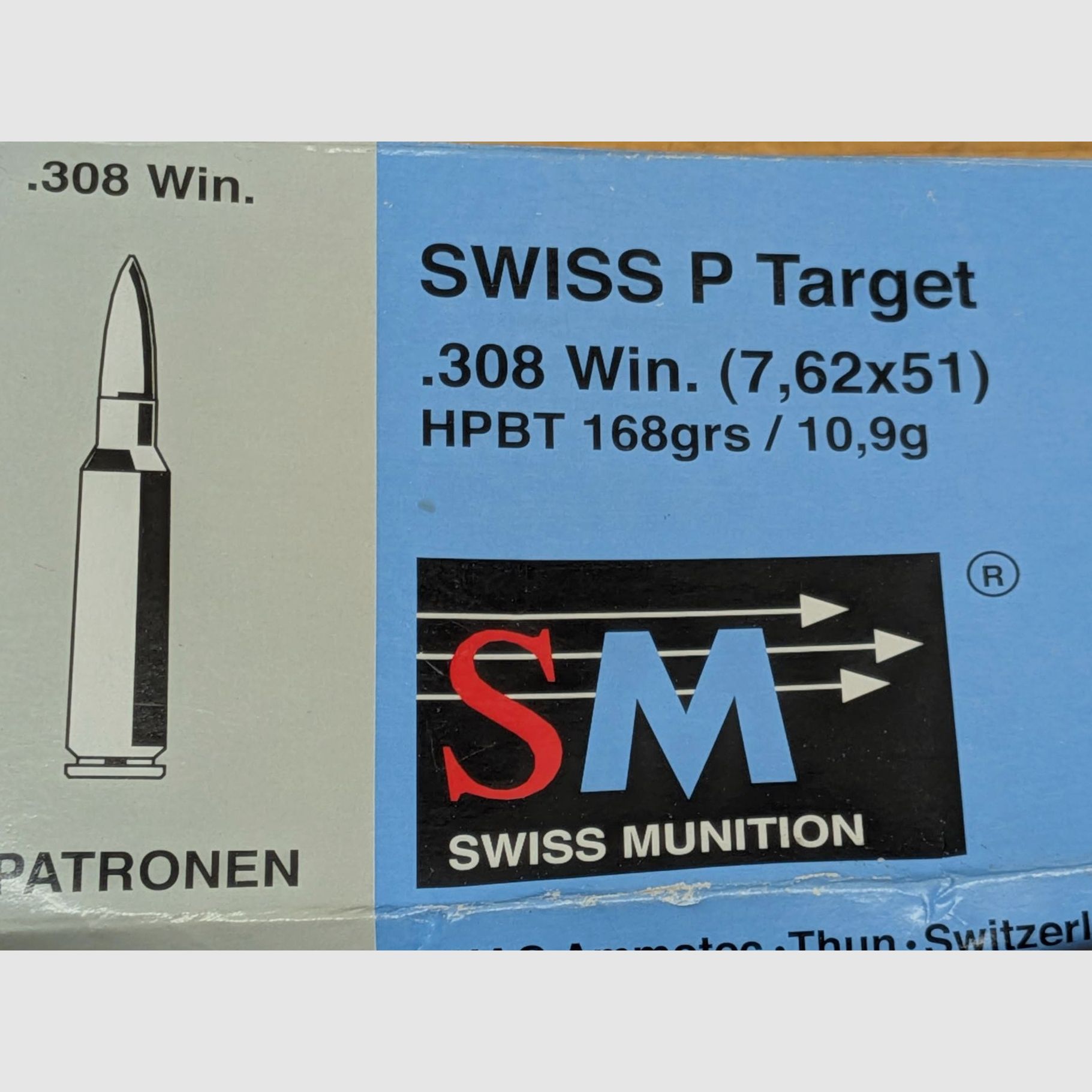 Ruag Swiss P Target cases .308 Win 300 pcs.