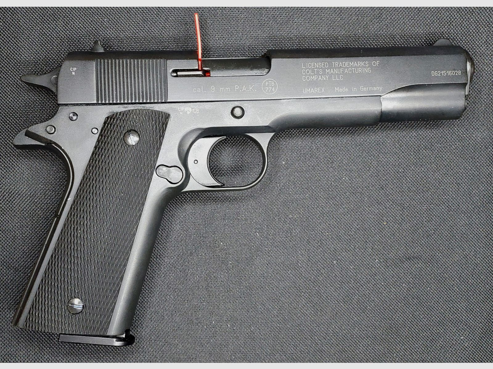 Colt Government 1911 A1 Schreckschuss Pistole 9mm P.A.K. (PTB 774)