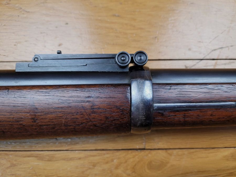Außergewöhnliches Trapdoor-Gewehr Modell 1884 – Arsenal von Springfield – mächtiges Kaliber 45/70 – von März 1887 für die US-Armee – mythische Waffe des Wilden Westens – Museumszustand, Bild 7 von 30