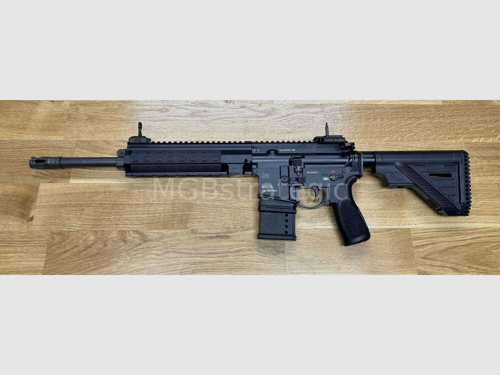 sportlich zugelassen! H&K MR223 A3 14,5" Lauf halbautom. Büchse .223Rem - Heckler & Koch - viel Zubehör in BKA Beurteilung zugelassen! zivile Version H&K 416 G95