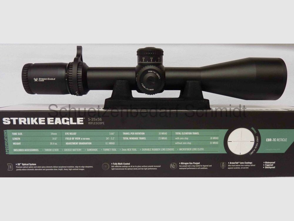 Vortex Strike Eagle 5-25x56 EBR 7-C MRAD