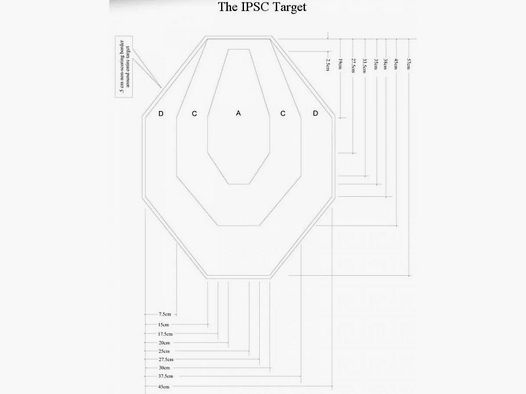 IPSC Tarcze Kartonowe Biała Tylna - 20 Pak