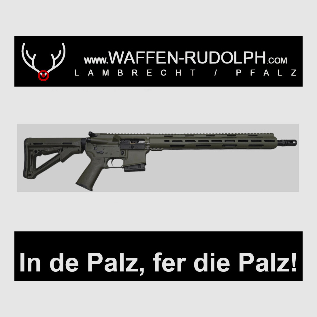FULL OD special model: Lux Def Tec LDT L5L with long handguard AR15 16.75" ABSOLUTE BARGAIN at WAFFEN RUDOLPH... available in the PFALZ only HERE!!!