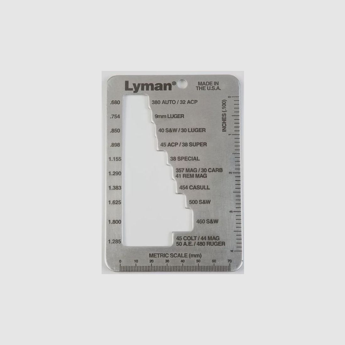 Lyman Case Trim Gauge Misuratore di Cartucce per Pistole