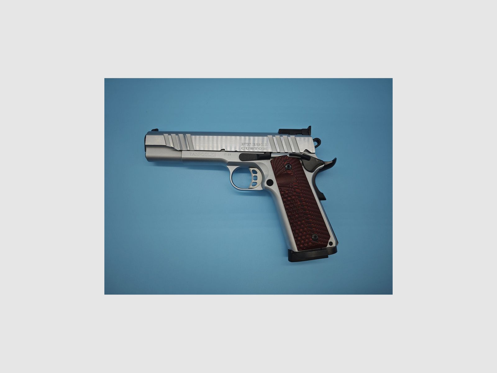 Pistolet TANFOGLIO Witness 1911 Custom chrome Cal. 9mm, image 1 sur 6