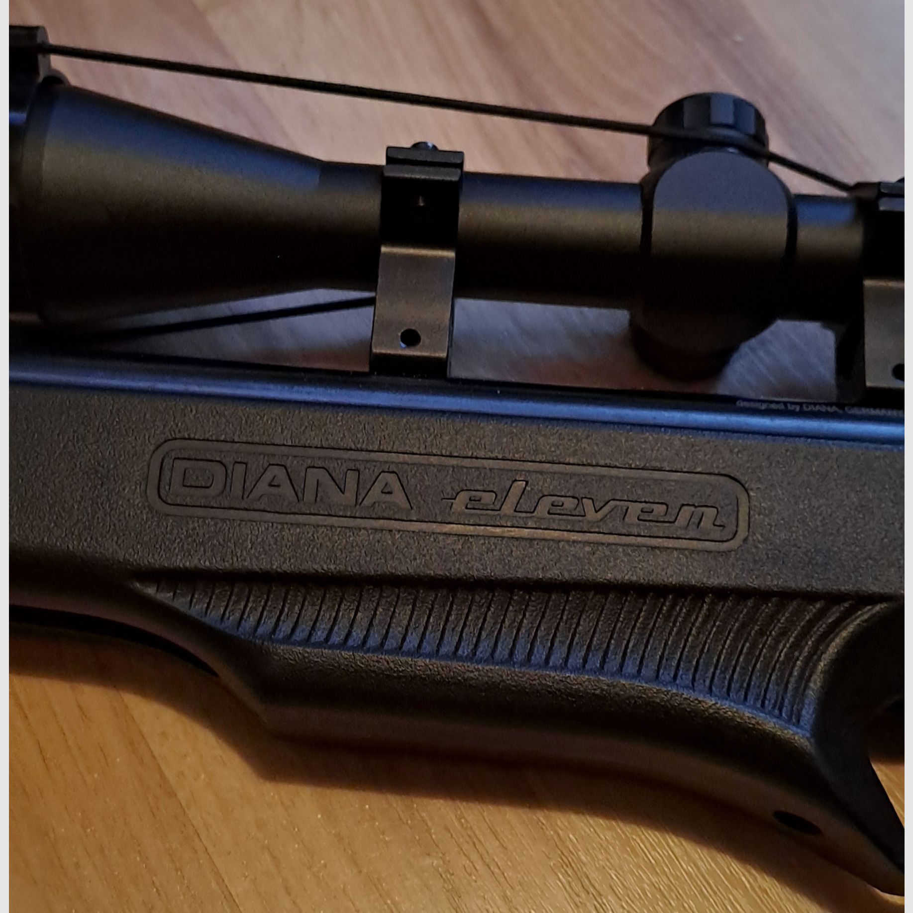 DIANA eleven with scope and very good bag.