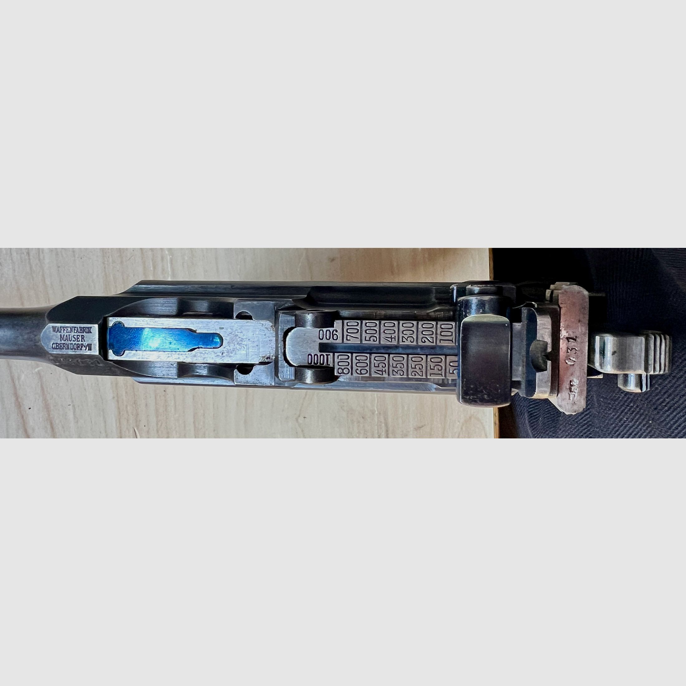 Mauser C96, w doskonałym stanie kolekcjonerskim. Zgodność numerów. Z własności rodzinnej. RZADKOŚĆ. Antyk.