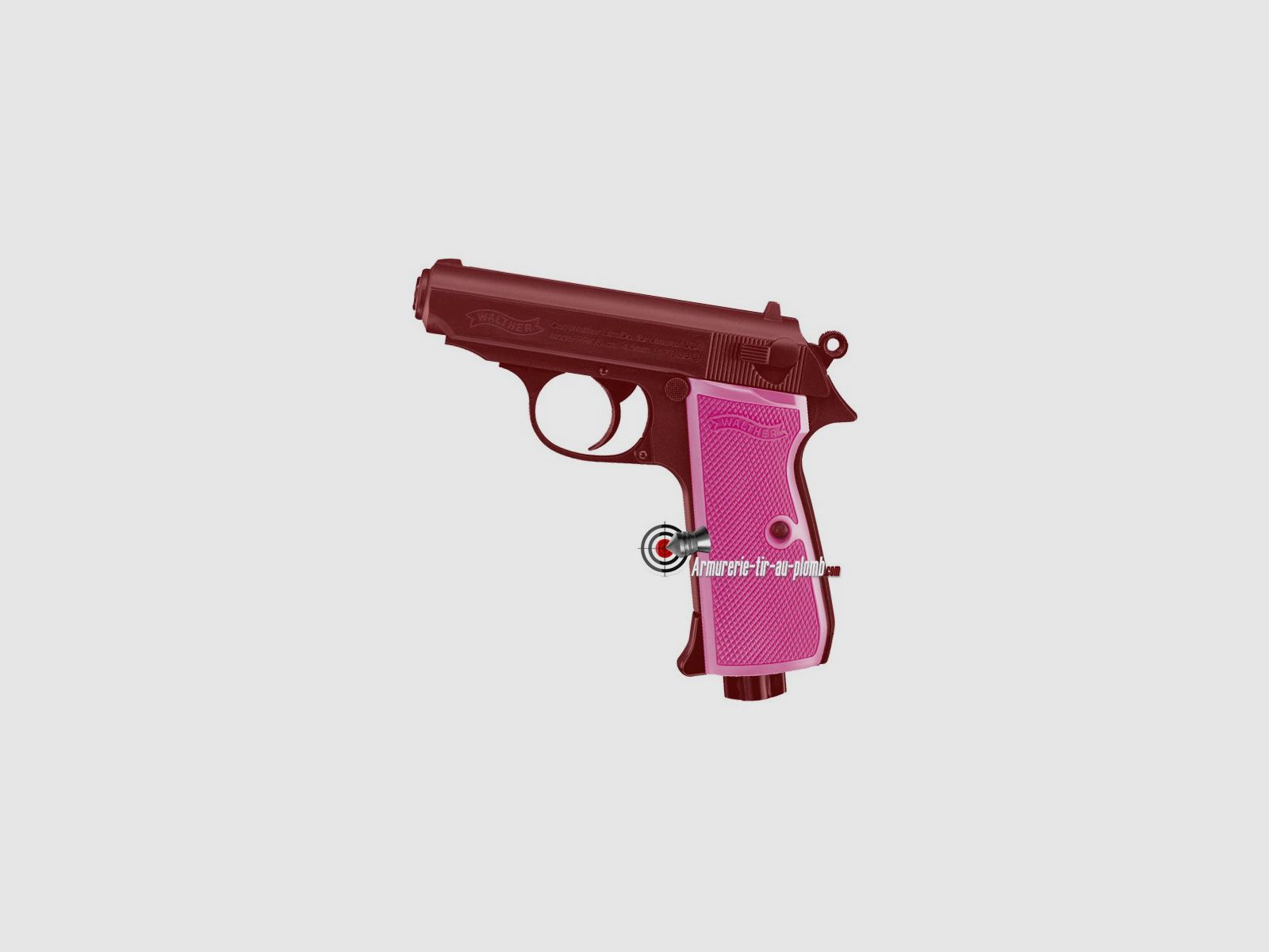 Różowe syntetyczne okładziny do Walther PPK, zdjęcie 2 z 2
