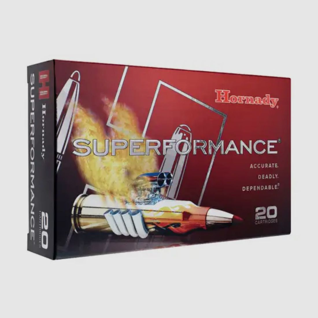 Hornady 81496 Munition 6,5 Creedmoor Superformance SST 129gr. 20 Stück