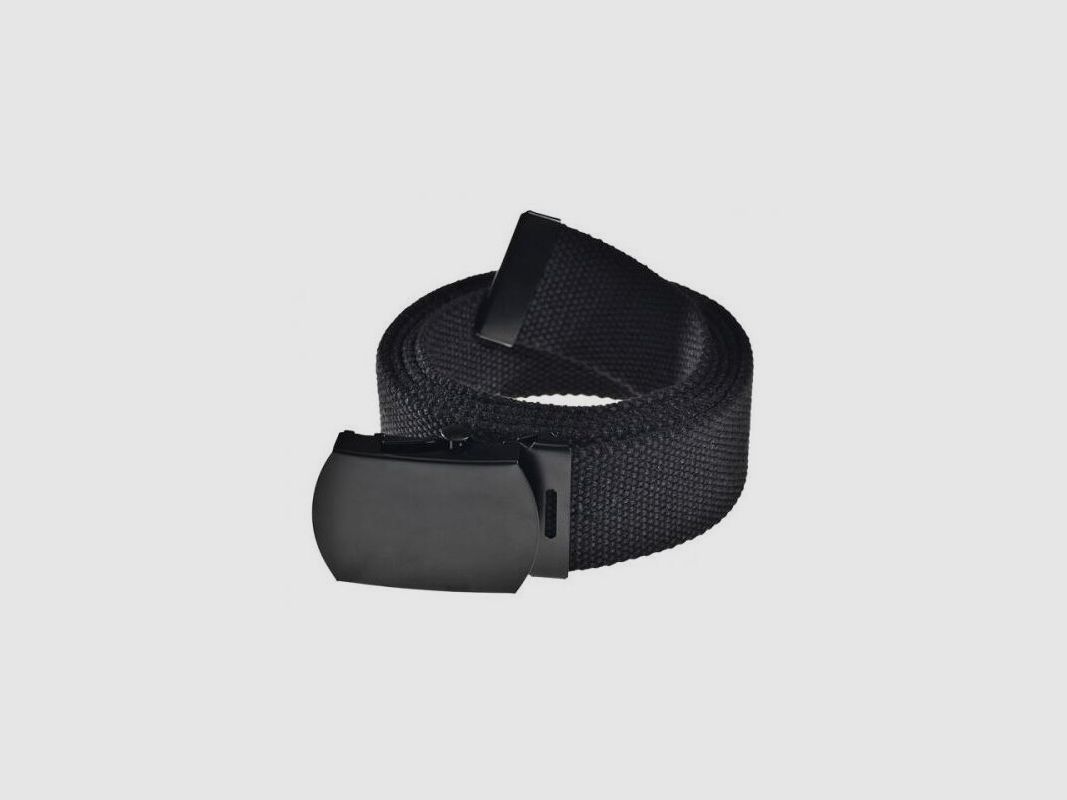 Stoffgürtel US schwarz 130 cm