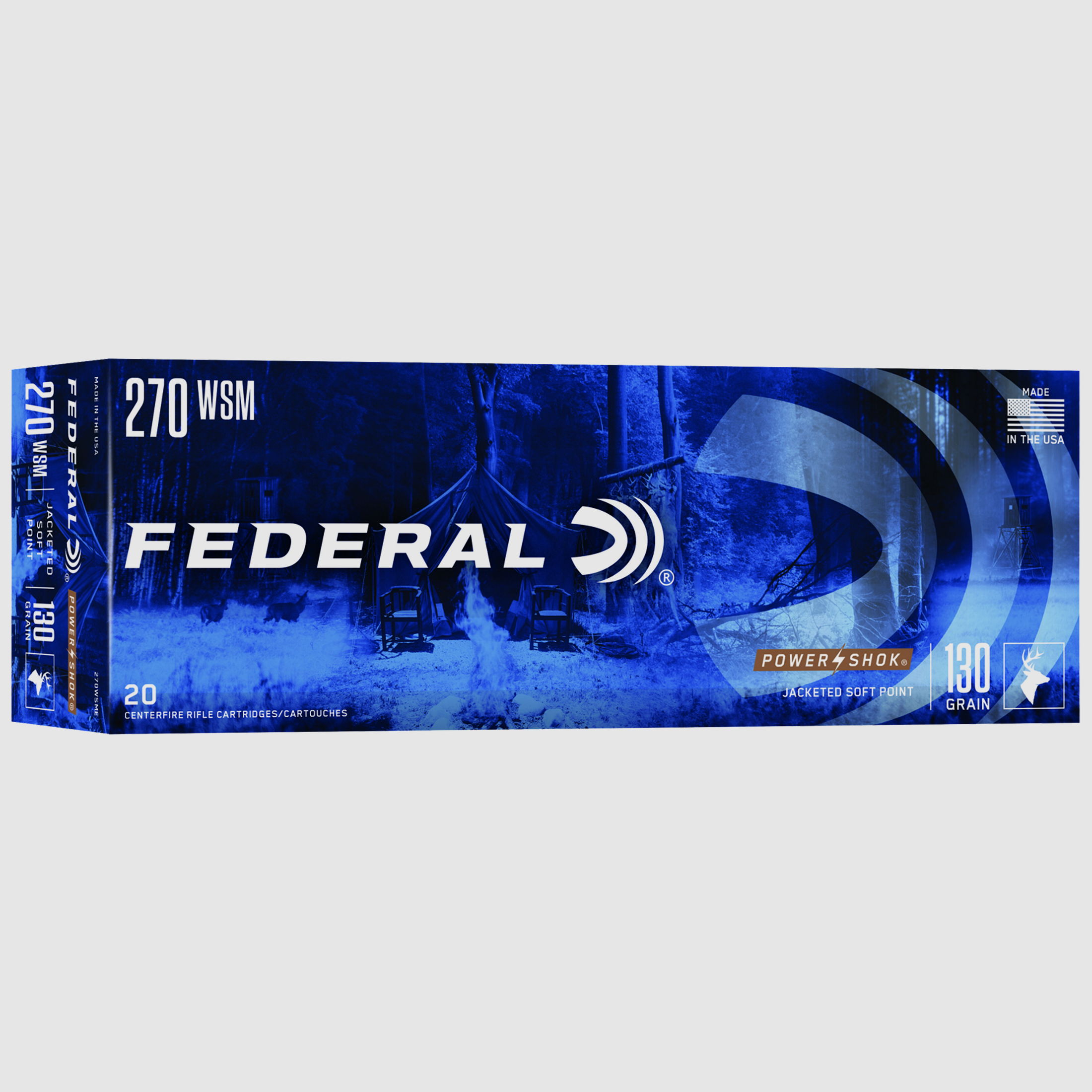 Federal Ammunicja Karabinowa .270 WSM 8,4g Jacketed Soft Point Power Shok