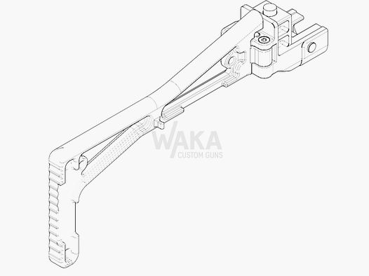 B&T GHM9 Crosse Pliable avec Adaptateur