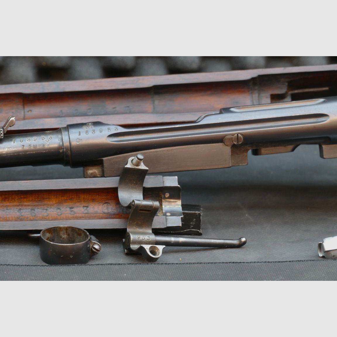 Schmidt Rubin 1889 – 7,5x53,5 GP90 – numeracja zgodna - karabinek z prostym ruchem bolca