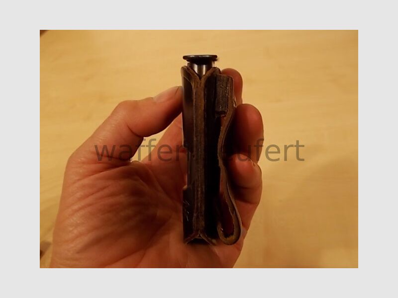 Walther PPK magazine .9mm short with HUEBNER belt holster