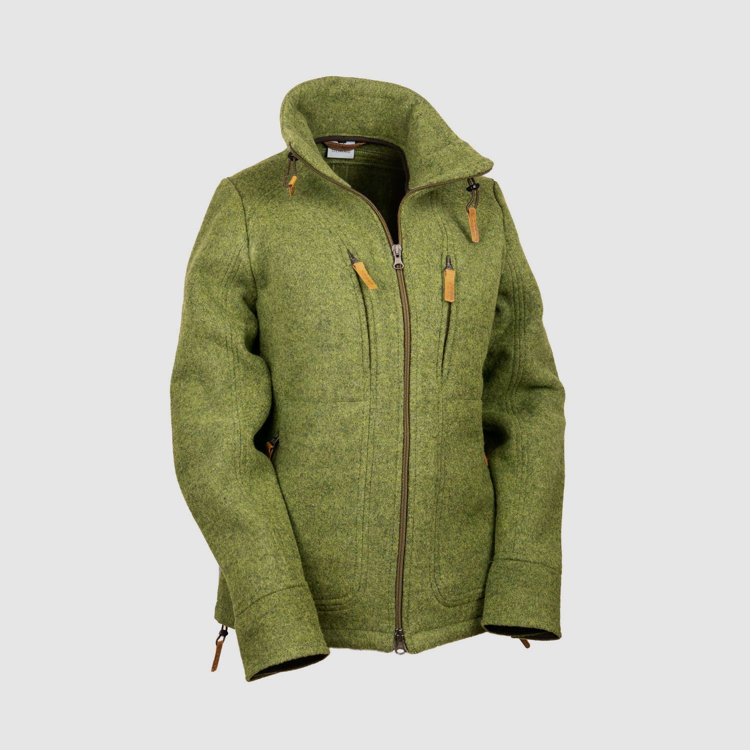 Lodenfleecejacke "Kragenwally" Mod. 2023, Flechte