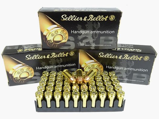 Ammunition cal. .40S&W FMJ S&B