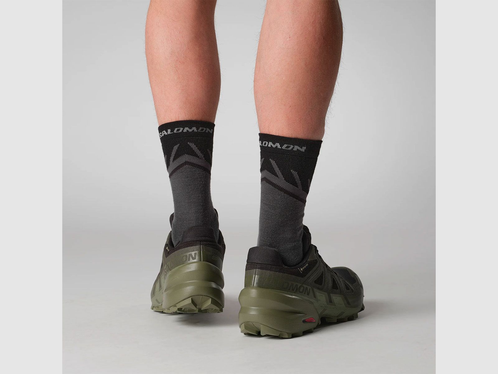 SALOMON – HERREN – SPEEDCROSS 6 GTX Schwarz / Torf / Tiefes Lichen Grün, Bild 8 von 8