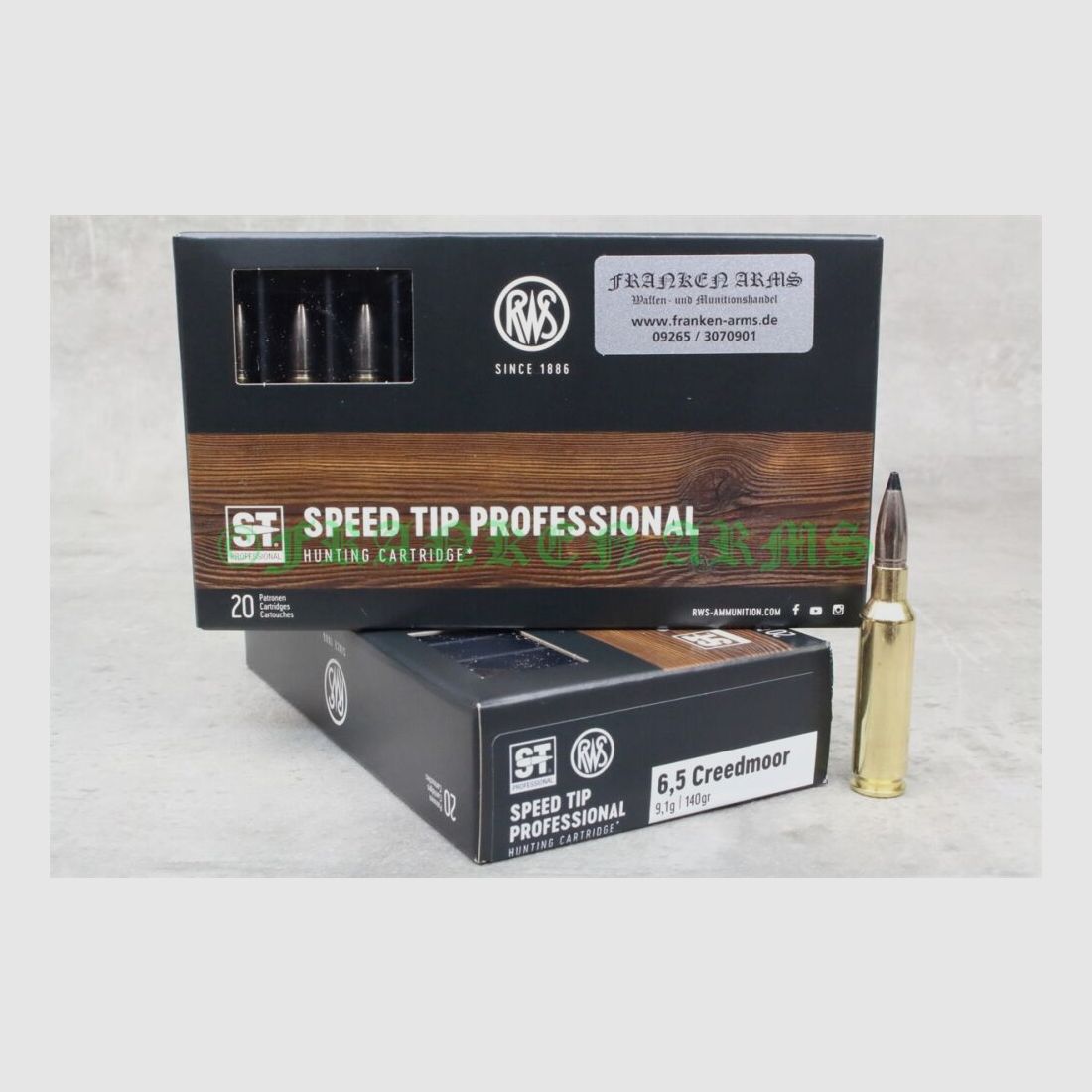 RWS Speed Tip Pro 6,5 Creedmoor 140gr. 9,1g 20 Stück Staffelpreis
