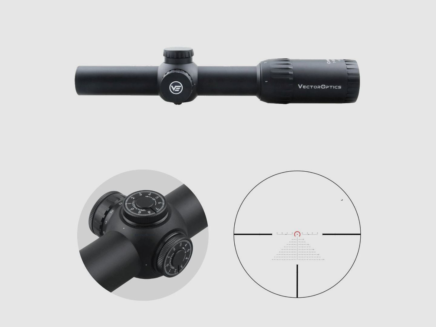 Vector Optics SCFF-32 Constantine 1-8×24 FFP – 21mm Picatinny/Weaver