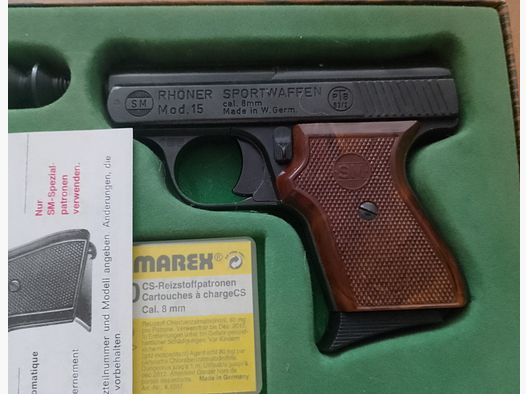 Old Rhön SM 15 caliber 8 mm bang in PTB 83/2 with packaging!