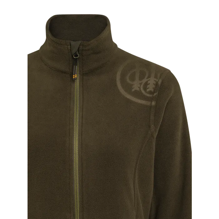 Beretta HP Logo Full Zip Women's Thermofleece Jacket in Green, image 5 of 5