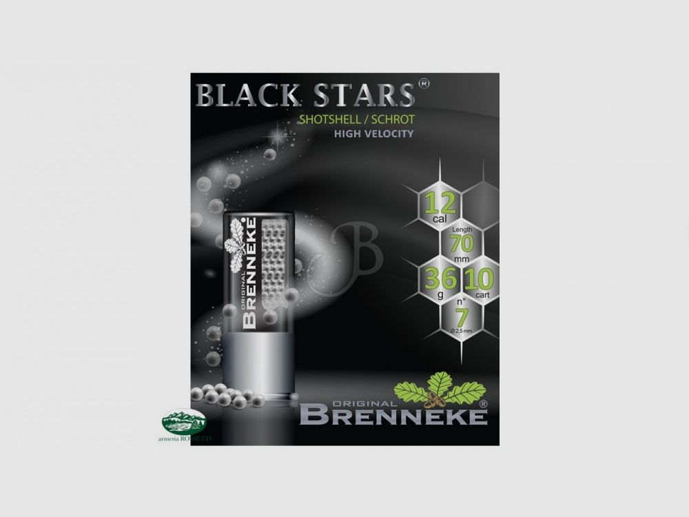 Brenneke Black Stars Hochgeschwindigkeit cal.12 pb.5 gr.36
