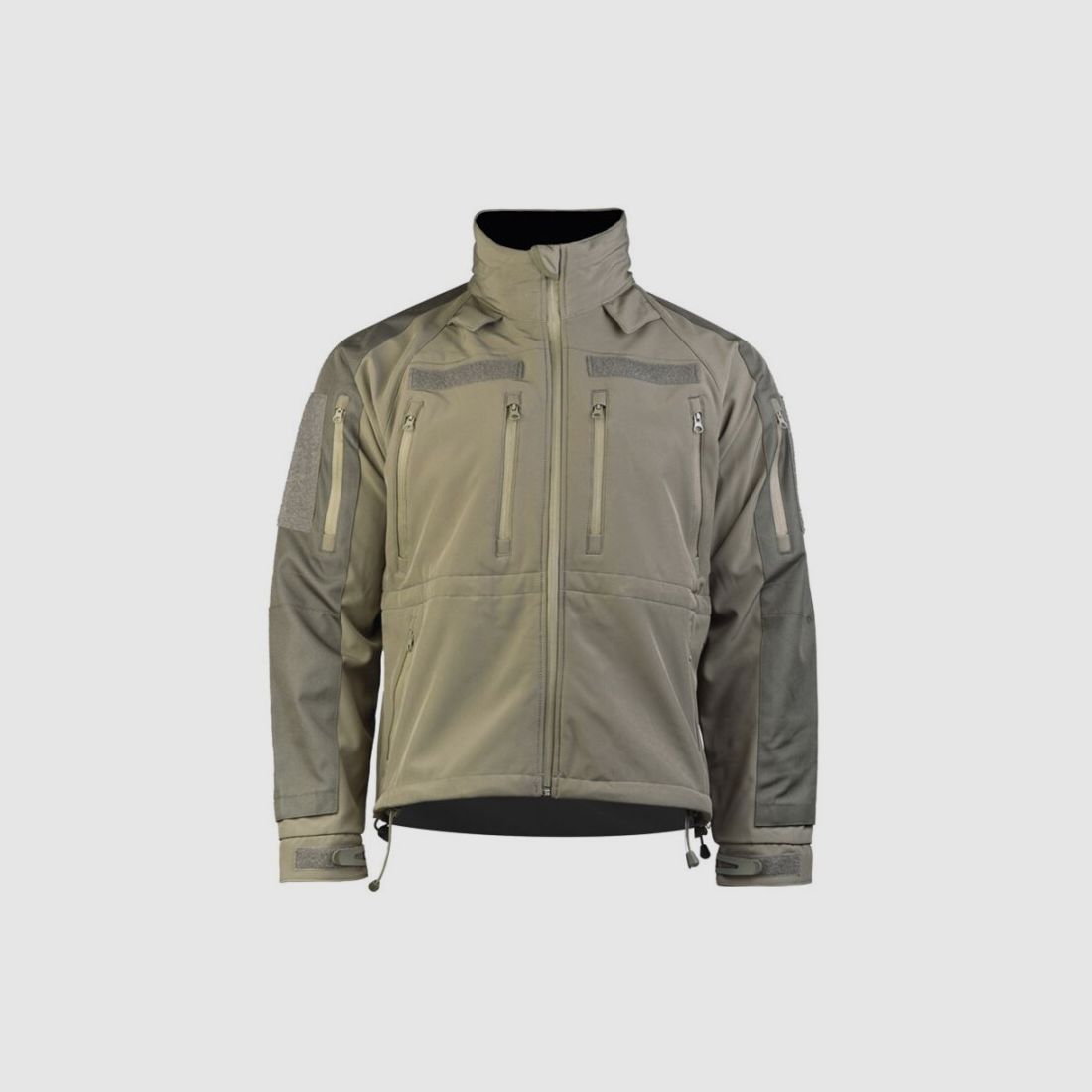 Softshell Jacke Plus Oliv, Bild 2 von 3