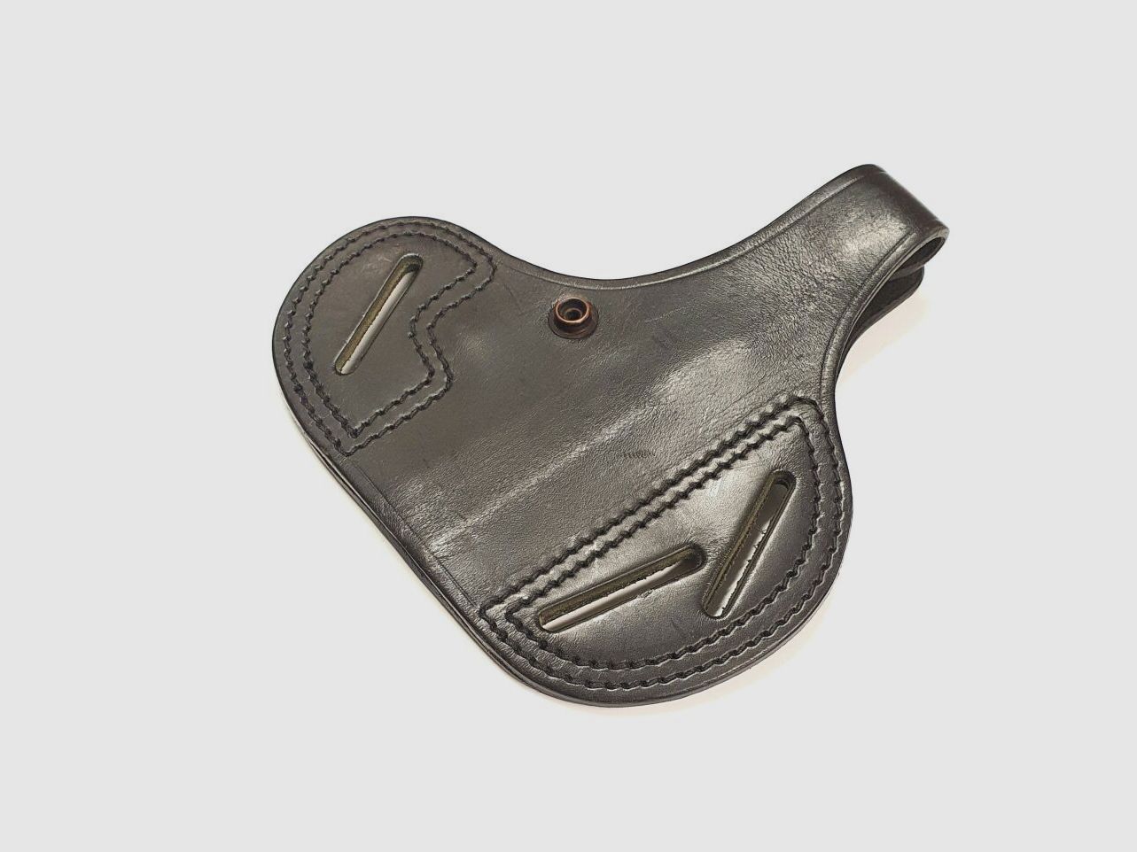 Lederholster Höppner und Schuhmann, Gürtel- Schwarzes Holster für die Heckler und Koch HK P7
