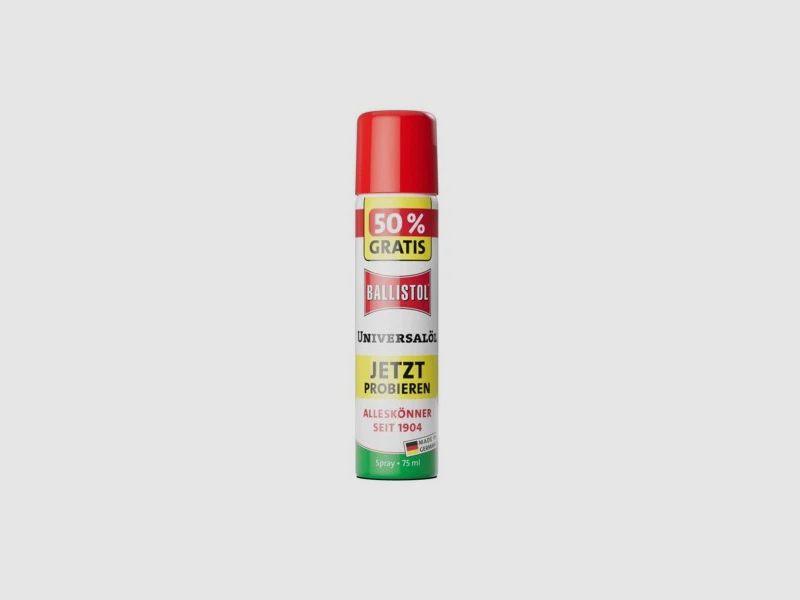 Ballistol Universele Olie Spray 75ml - Actiegrootte
