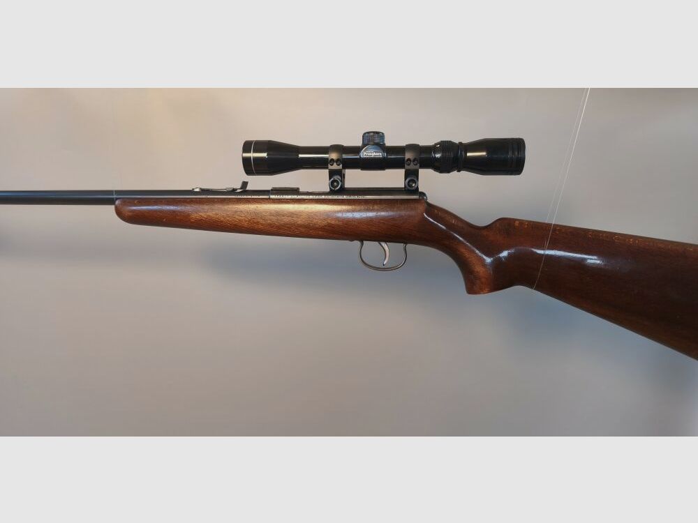 Anschütz single shot .22 long rifle with scope .22lr