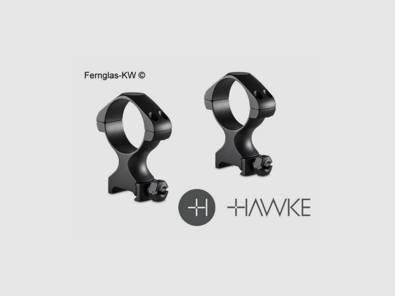 HAWKE 23022 2 stuks ringmontages 34 mm precisie staal Weaver hoog