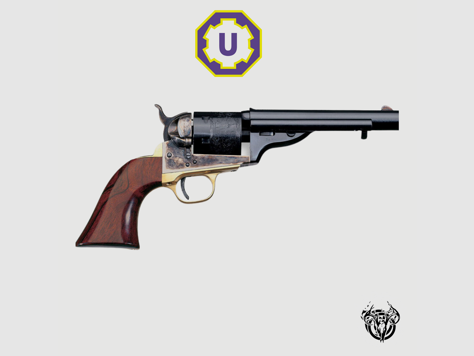 Revolver à avancée UBERTI Open Top 1871 Early Model Grip Navy-44Colt-7 1/2″, image 1 sur 2