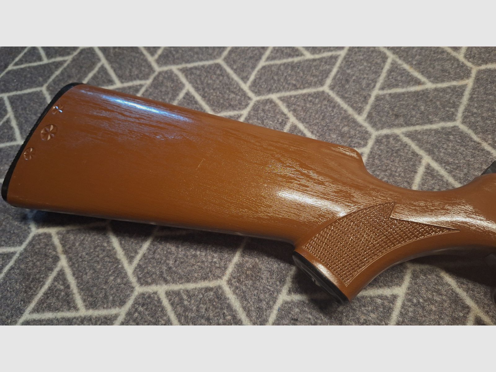 Haenel 304 Scornater stock reddish brown grained! TOP CONDITION!