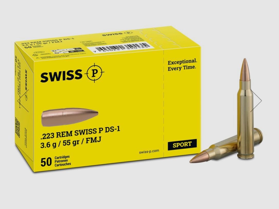 SWISS P .223 Rem. SWISS P DS-1 3.6 g