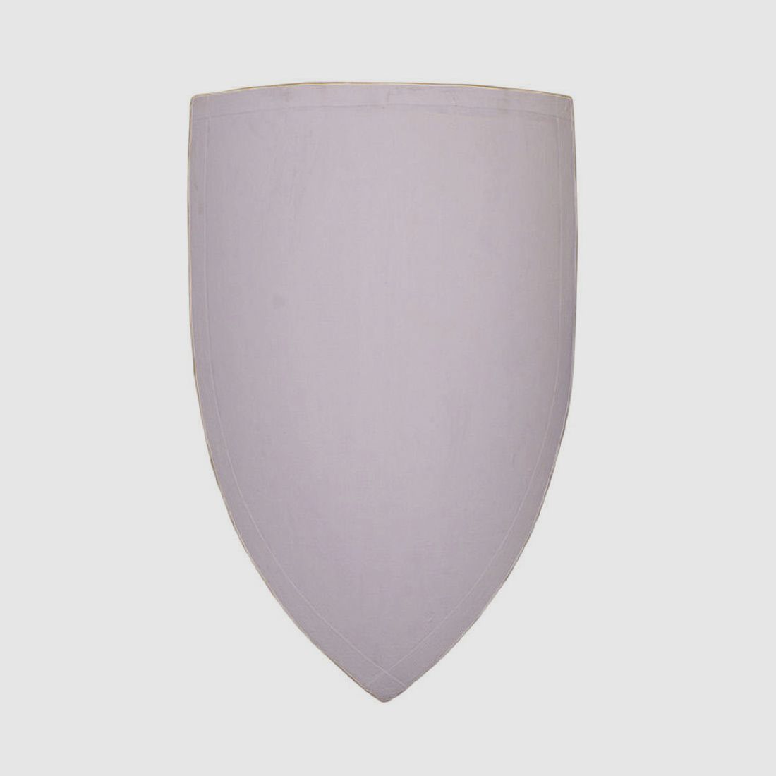 Wappenschild Rohling mit weißer Farbe