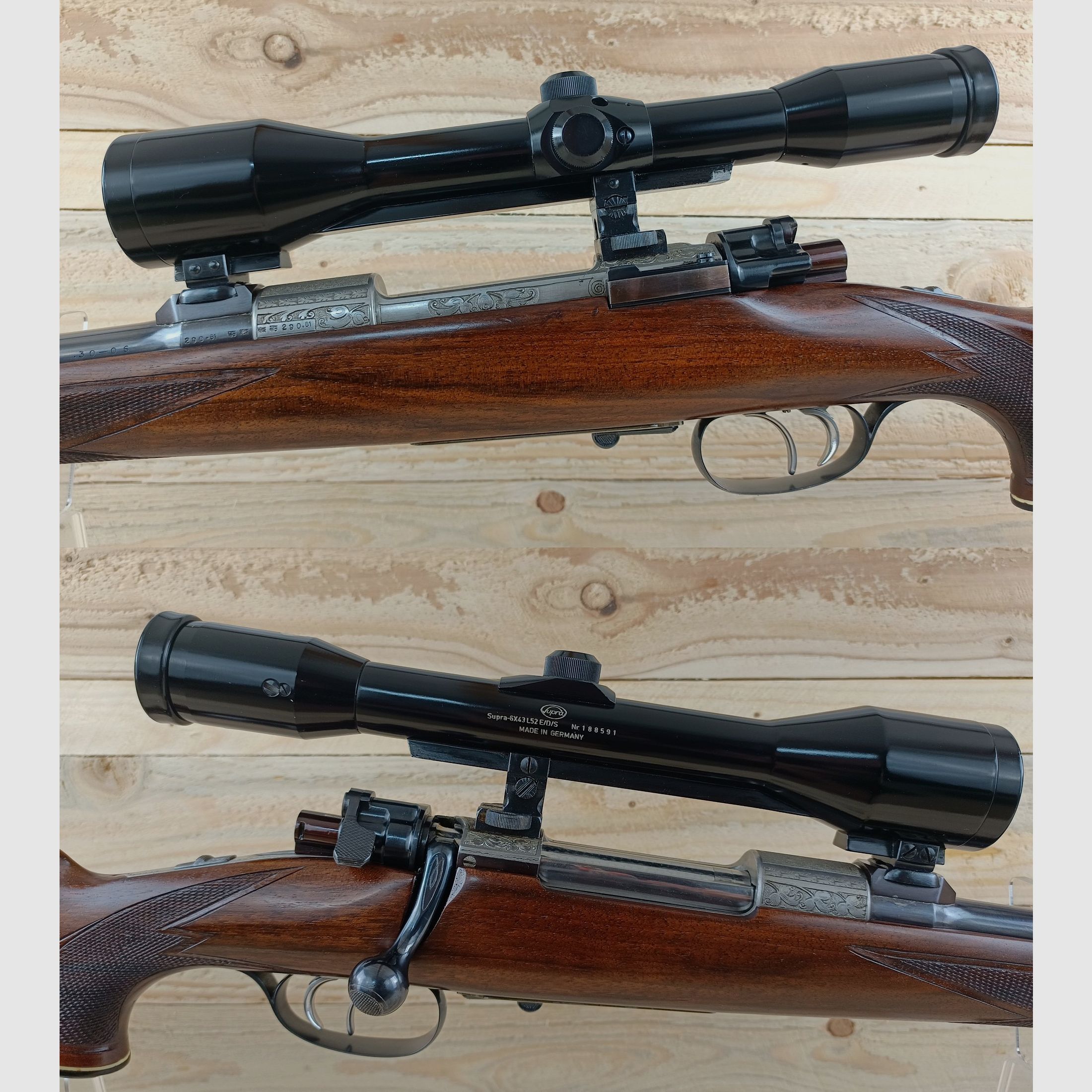 Fucile ripetitore Peterlongo Mahrholdt modello 98, calibro .30-06 *squisito e raro*