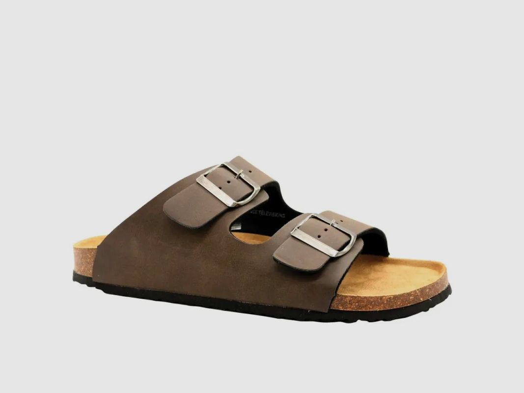 Sandales Tristan double brides réglables marron 40 à 45, image 2 sur 13