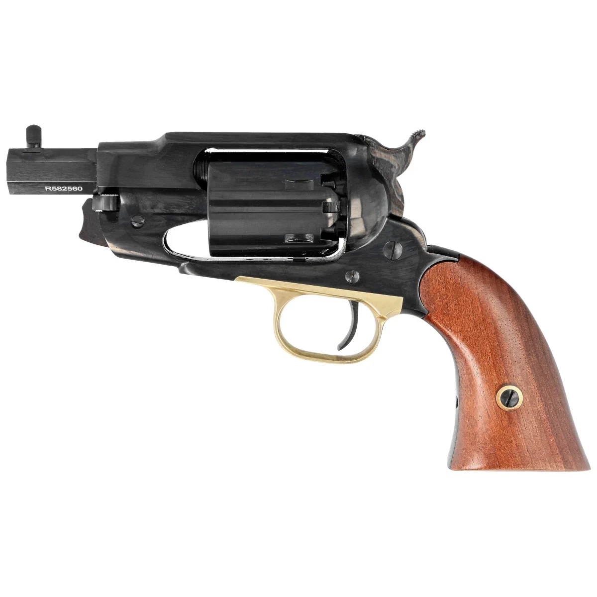 Pietta 1858 Remington New Model Army Snubnose Steel .44 revolver (RGA44/3''), afbeelding 1 van 2