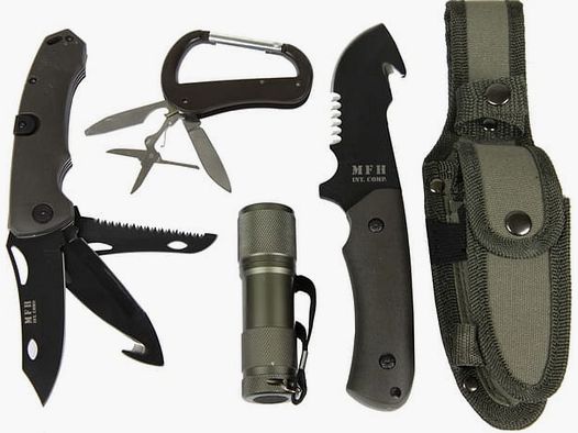 MFH Taktisches Messer + Werkzeugset