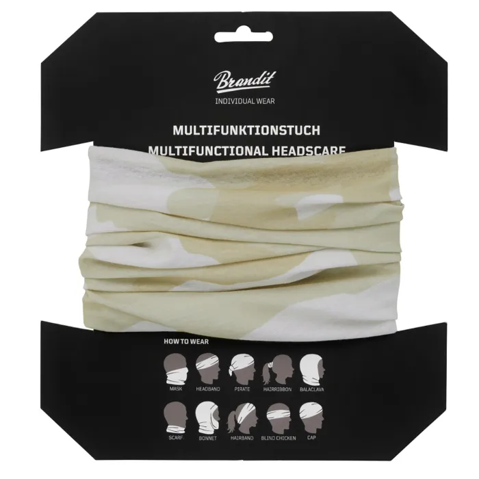 Multifunktionstuch (Schlauchschal) für Kopf, Gesicht, Hals - Einheitsgröße - Sandstorm, Bild 2 von 2