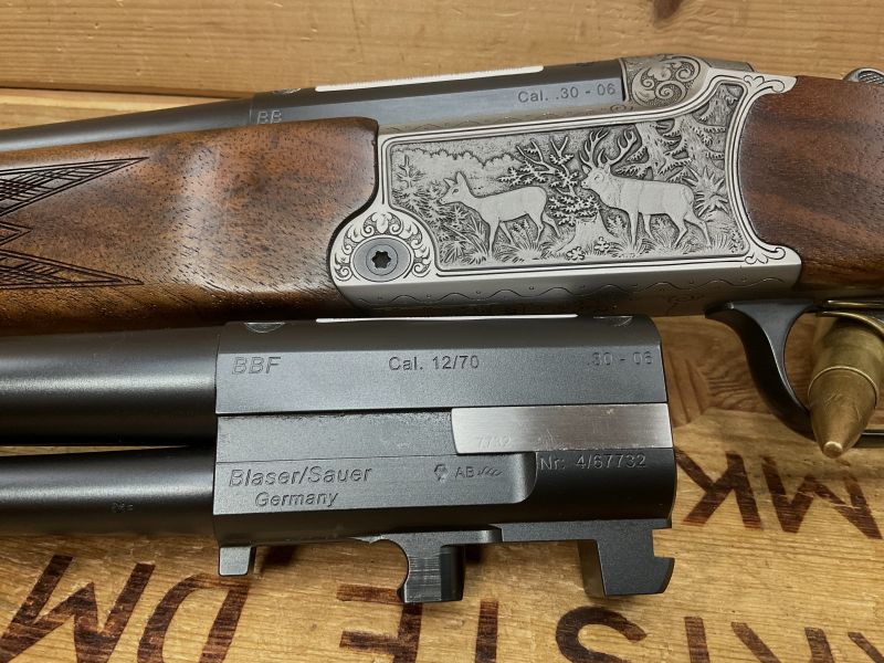 Blaser/Sauer BB97 Luxus Bockdoppelbüchse Kal..30-06, mit Wechsellauf BBF, B97 Kal..30-06, 12/70