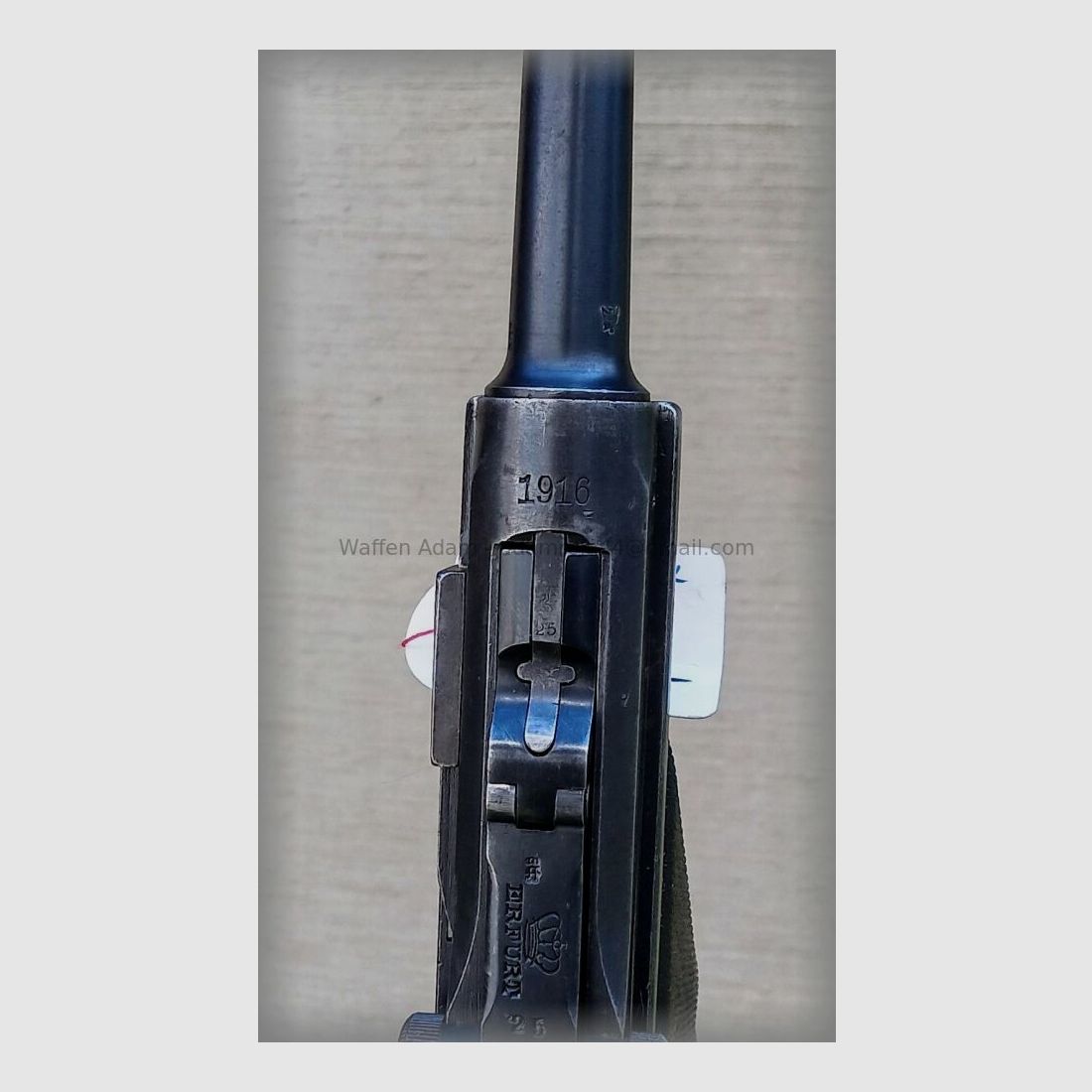 Usine d'armement d'Erfurt Pistolet P. 08