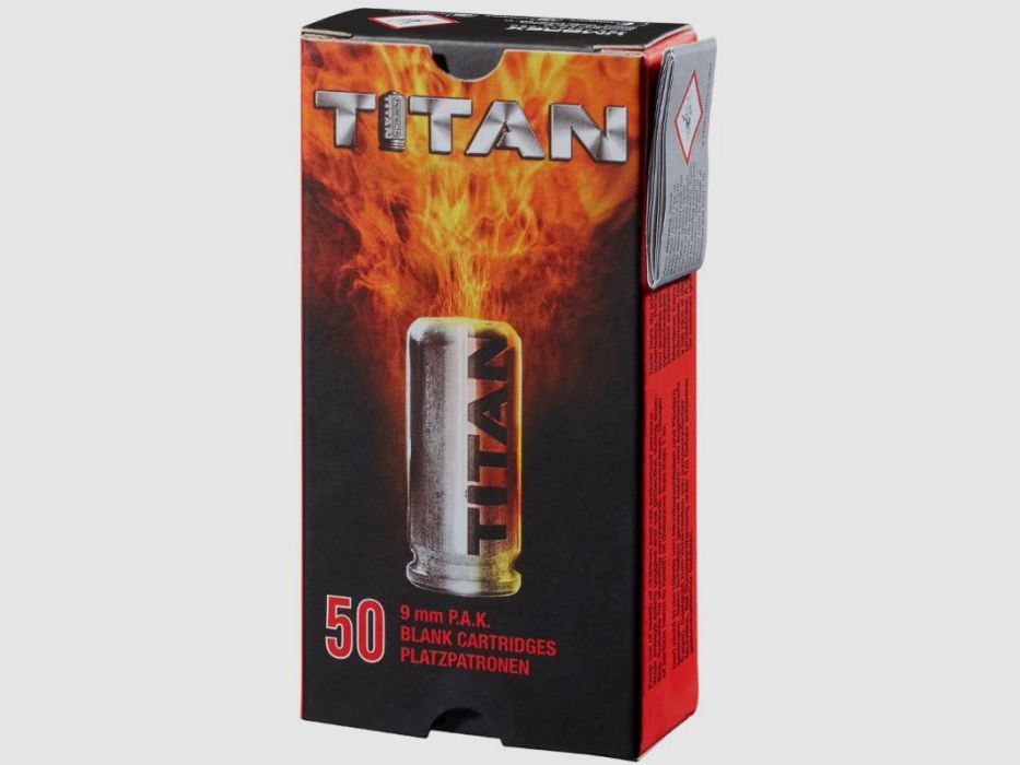 Perfecta Titan Platzpatronen 9mm P.A.K 50 Stk., Bild 1 von 4