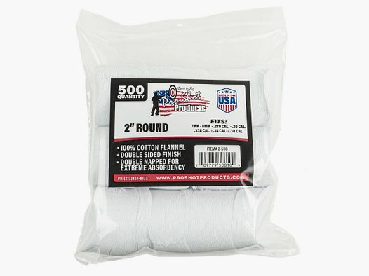 500 Patches 2" Redondos de 6,9mm a 9mm